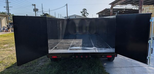 7x16 14k Dump Trailer - Black - Image 3
