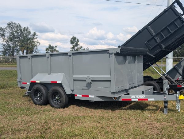 7x16 14k Dump Trailer - Gray