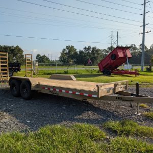 7x20 12k Equipment Trailer - Tan