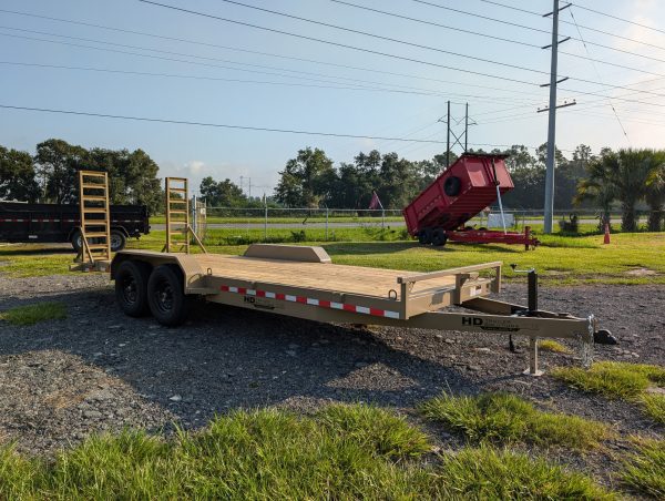 7x20 12k Equipment Trailer - Tan
