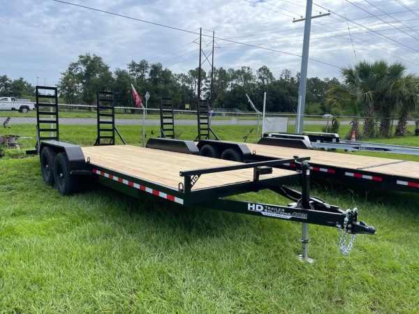 7x20 12k Equipment Trailer Black