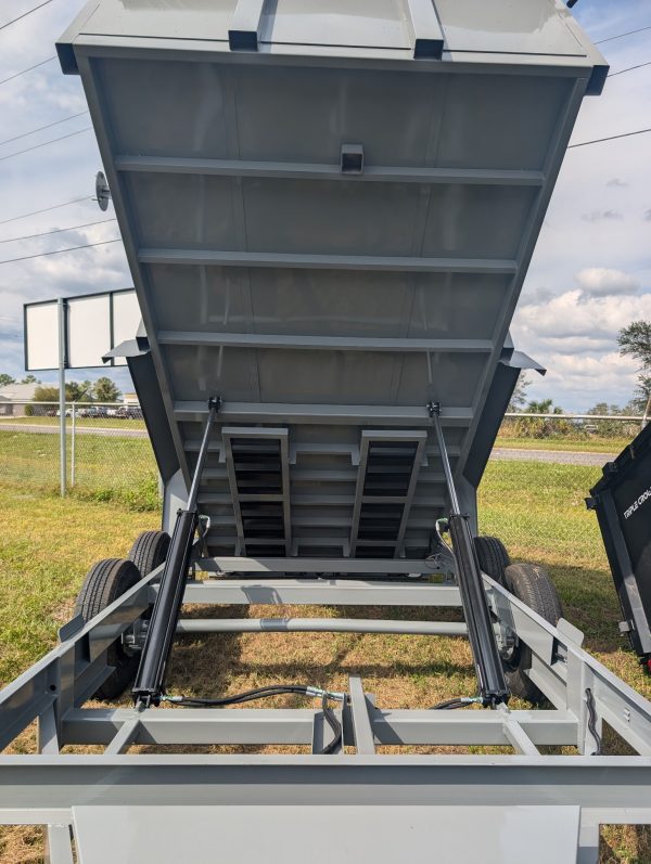 7x16 14k Dump Trailer - Gray - Image 5