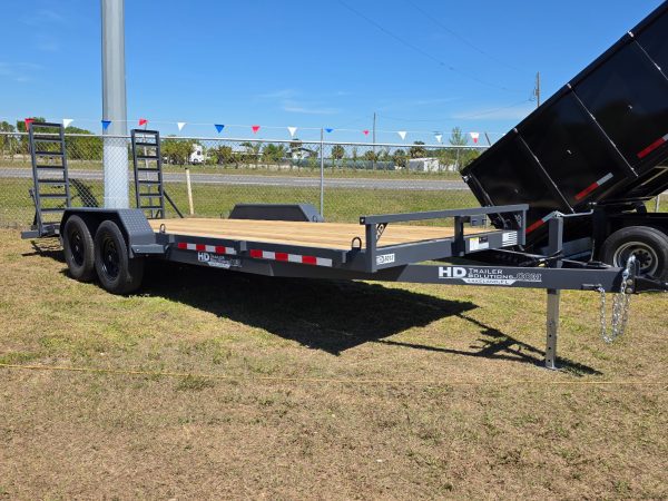 7x20 12k Equipment Trailer - Gray