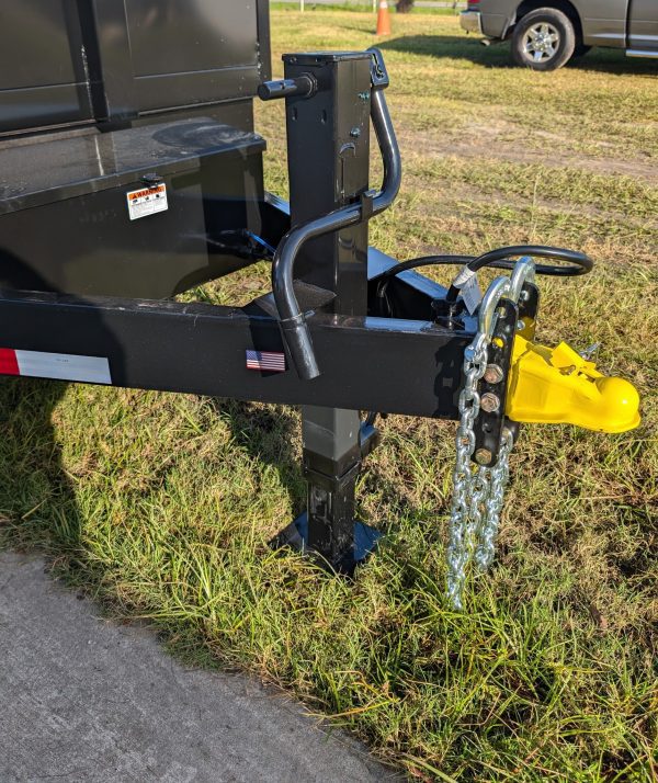 7x16 14k Dump Trailer - Black - Image 6