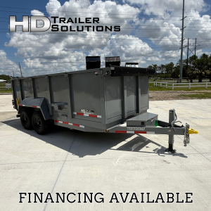 Tuff Dump 7x16 14k Dump Trailer - Gray