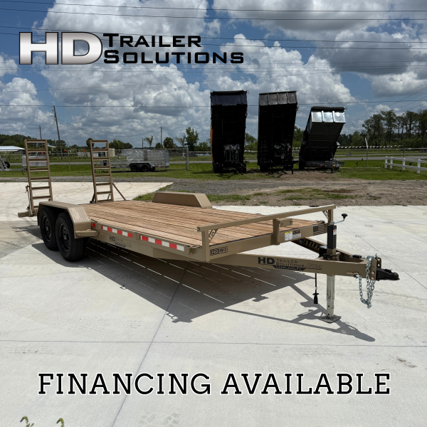 7x20 12k Equipment Trailer - Tan