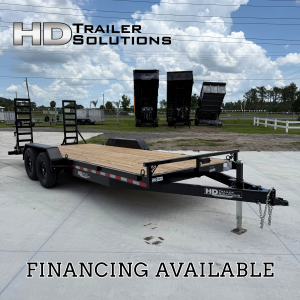 7x20 12k Equipment Trailer Black