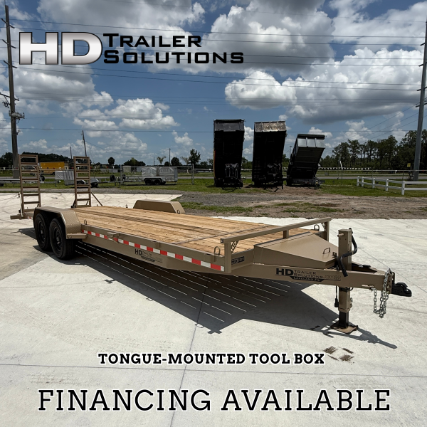 7x24 15k Equipment Trailer - Tan