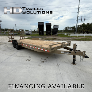 7x24 17.5k Equipment Trailer - Tan