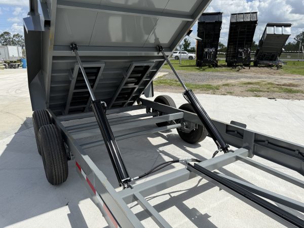 Tuff Dump 7x16 14k Dump Trailer - Gray - Image 5