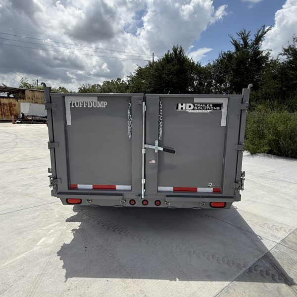 Tuff Dump 7x16 14k Dump Trailer - Gray - Image 10