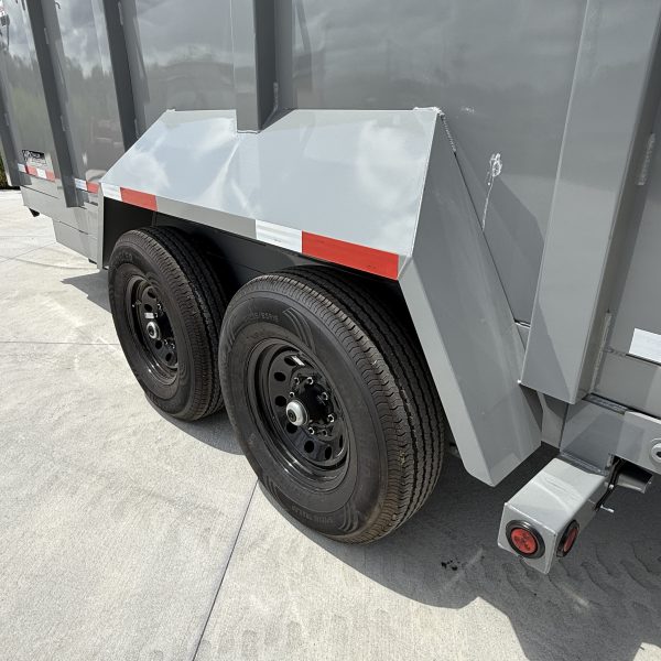 Tuff Dump 7x16 14k Dump Trailer - Gray - Image 6
