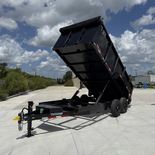 Tuff Dump 7x16 14k Dump Trailer - Black - Image 9