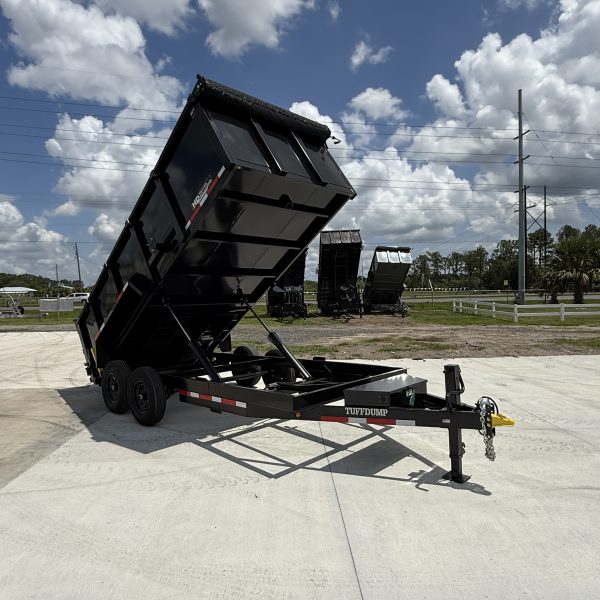 Tuff Dump 7x16 14k Dump Trailer - Black - Image 2