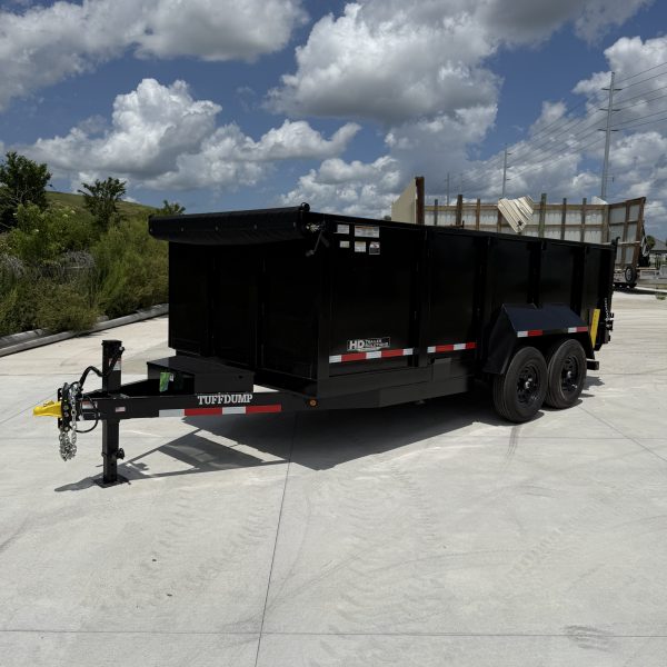 Tuff Dump 7x16 14k Dump Trailer - Black - Image 8