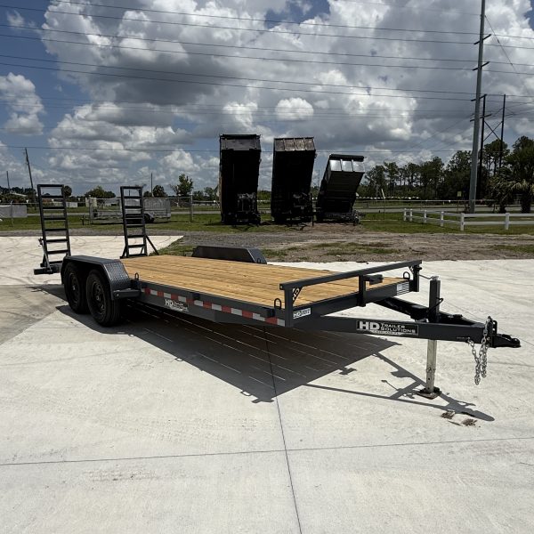 7x20 12k Equipment Trailer - Gray - Image 5