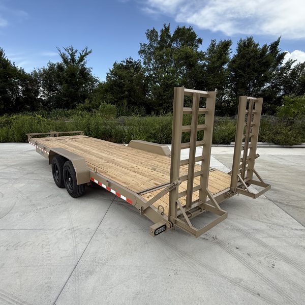 7x24 17.5k Equipment Trailer - Tan - Image 2
