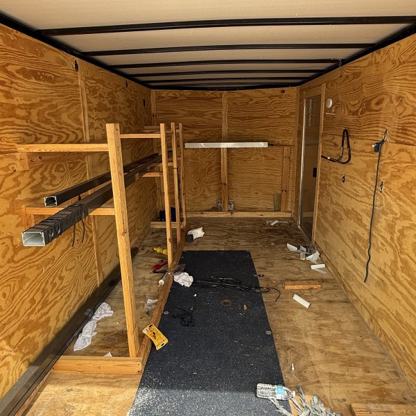 7x16 7k Enclosed Trailer With Ladder Rack-Used - Image 3