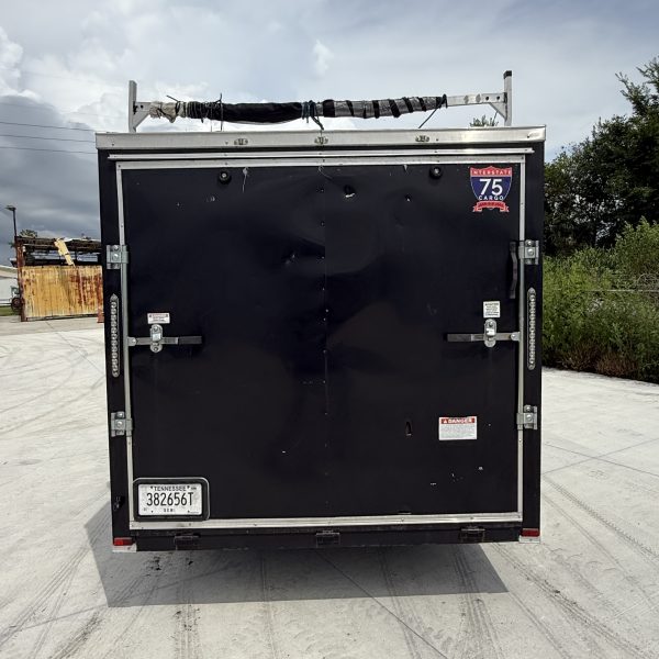 7x16 7k Enclosed Trailer With Ladder Rack-Used - Image 7