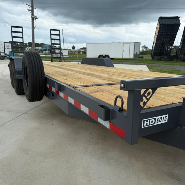 7x24 15k Equipment Trailer With Tool Box - Gray - Image 3