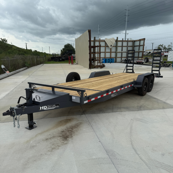 7x24 15k Equipment Trailer With Tool Box - Gray - Image 5