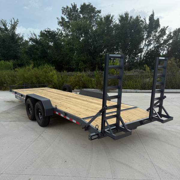 7x24 15k Equipment Trailer With Tool Box - Gray - Image 6