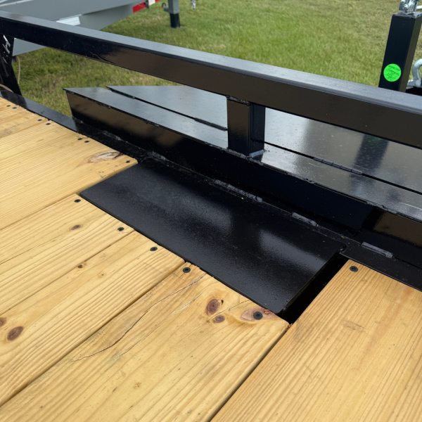 7x24 12k Equipment Trailer Premium - 25" Spring Ramps - Image 2
