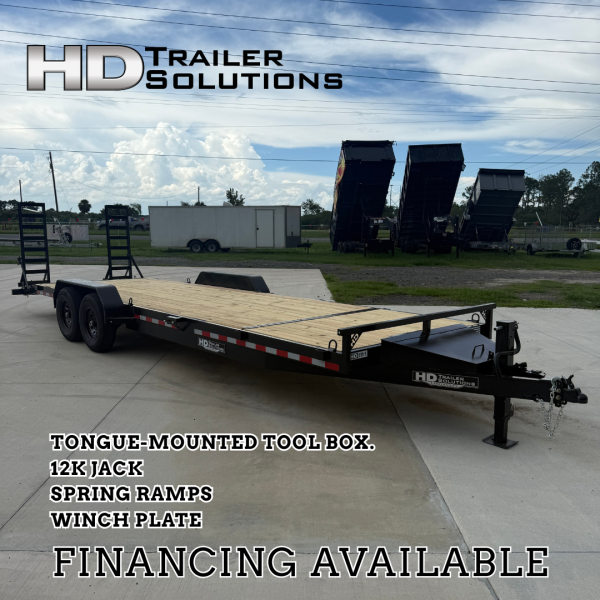 7x26 15k Equipment Trailer Premium - Black
