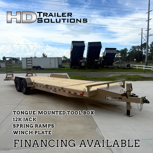 7x26 15k Equipment Trailer Premium - Desert Tan