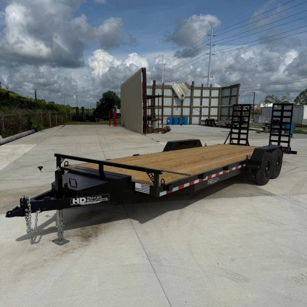 7x24 12k Equipment Trailer Premium - 25" Spring Ramps - Image 6