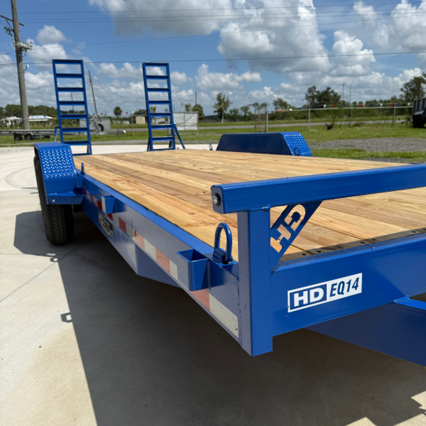 7x20 14k Equipment Trailer - Blue - Image 3