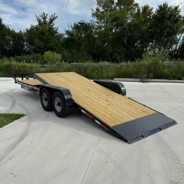 7x25 18k Tiltdeck Trailer Texas Pride - Black - Image 2