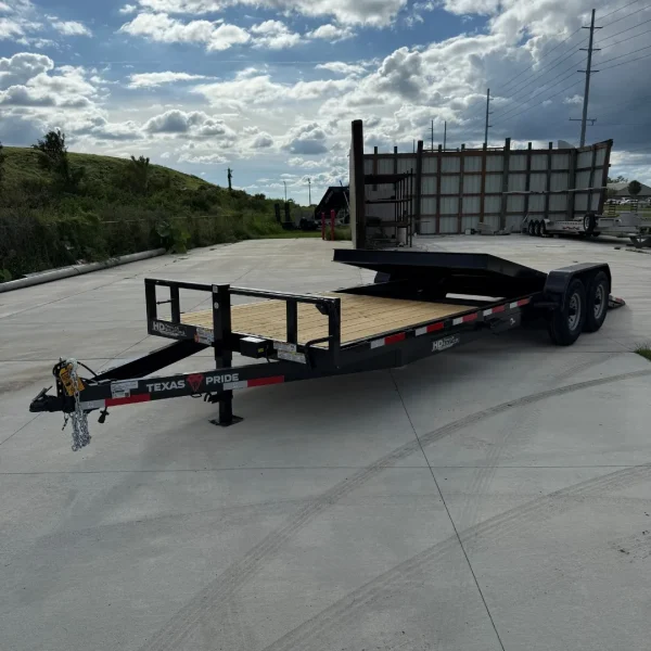 7x25 18k Tiltdeck Trailer Texas Pride - Black - Image 6
