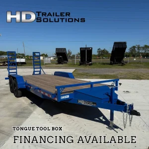 7x20 12k Equipment Trailer With Tongue tool Box
