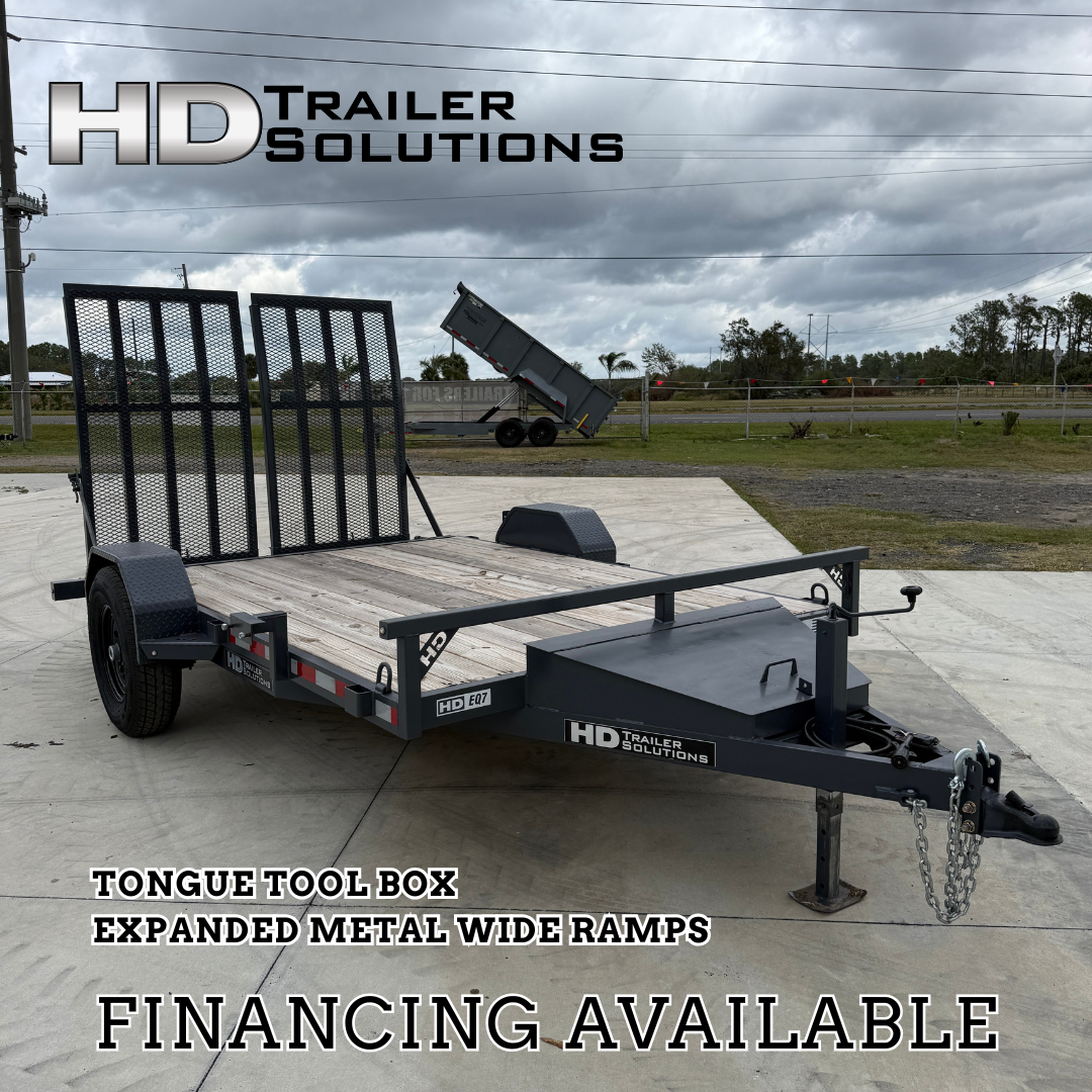 7×12 7K Equipment Trailer